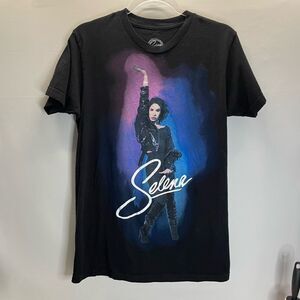 Selena Short Sleeve Black T-Shirt Women's Size Medium